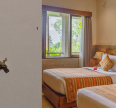 The spacious, clean, and comfortable rooms at Om Ham Retreat and Resort Ubud
