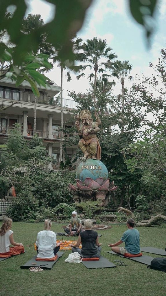 Meditation with Guru at Om Ham Retreat & Resort Ubud